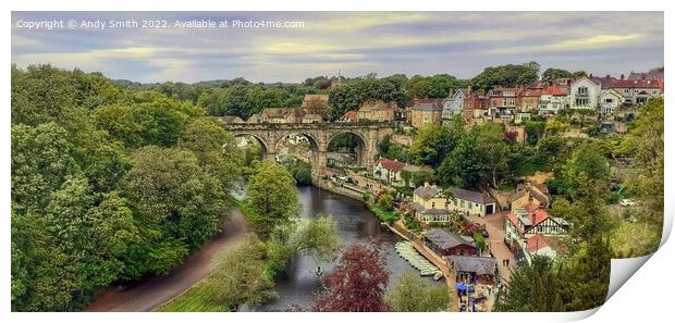 Majestic Viaduct over the River Print by Andy Smith