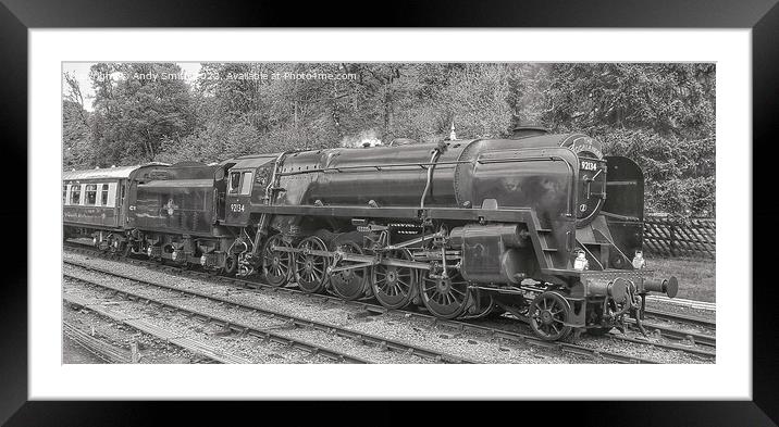 Majestic Steam Train at Goathland Framed Mounted Print by Andy Smith