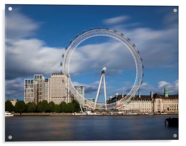 London Eye England Acrylic by Clive Eariss