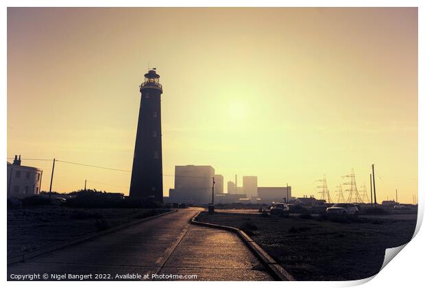 Dungeness Old Lighthouse Print by Nigel Bangert