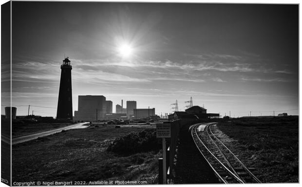 Dungeness Lighthouse and Station Canvas Print by Nigel Bangert