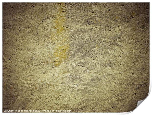 Closeup of a stone texture background Print by Ingo Menhard