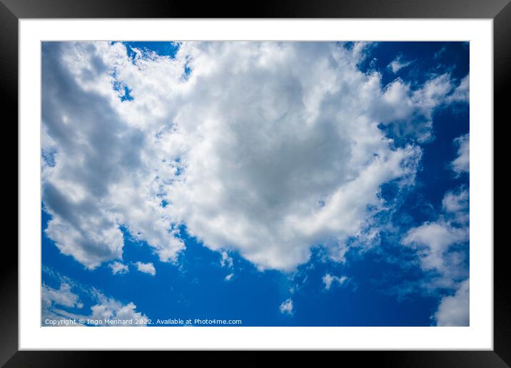 Beautiful shot of the cloudy sky Framed Mounted Print by Ingo Menhard