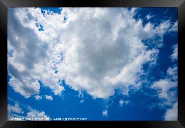 Beautiful shot of the cloudy sky Framed Print by Ingo Menhard