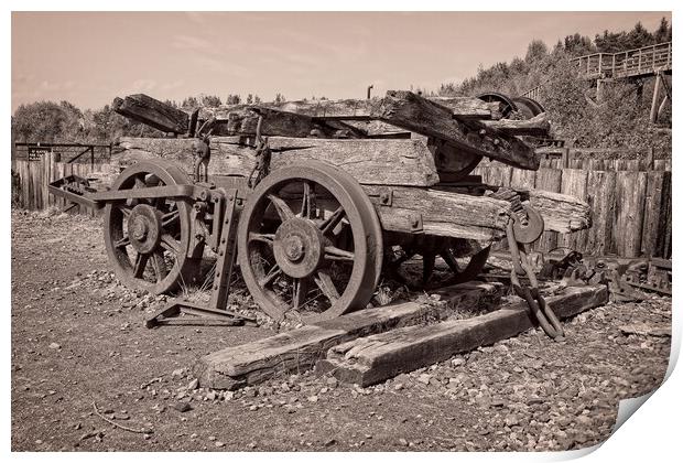 Rotting Rolling Stock Print by Rob Cole