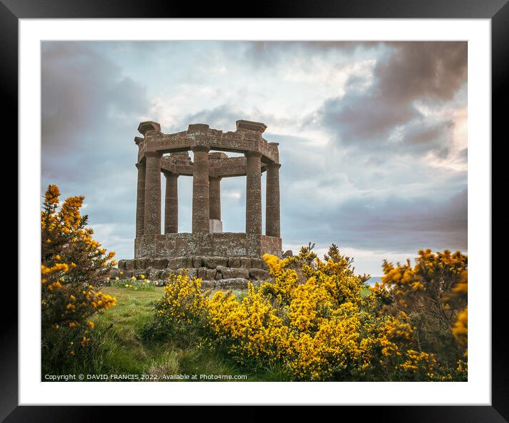 Iconic Stonehaven War Memorial at Sunrise Framed Mounted Print by DAVID FRANCIS
