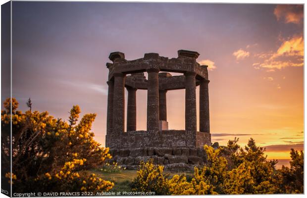 Iconic Sunrise Tribute Canvas Print by DAVID FRANCIS