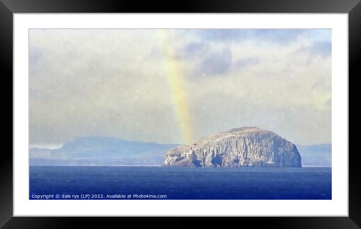 BASS ROCK Framed Mounted Print by dale rys (LP)