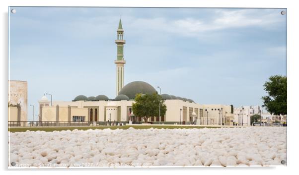Al Shouyoukh Mosque in central Doha, Qatar Acrylic by SnapT Photography