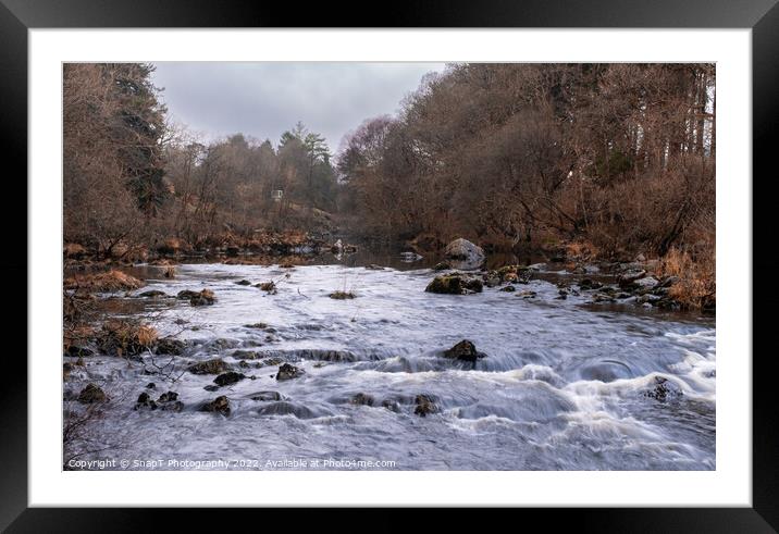 The Water of Deugh flowing through Dundeugh in Winter Framed Mounted Print by SnapT Photography