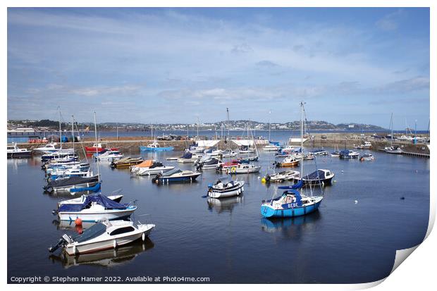 Serenity at Paignton Harbour Print by Stephen Hamer
