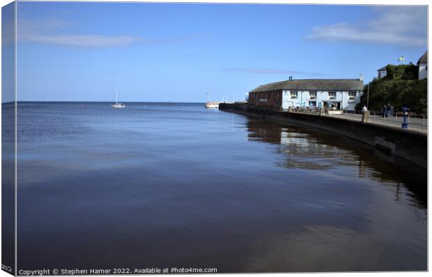 Serenity at Paignton Harbour Canvas Print by Stephen Hamer