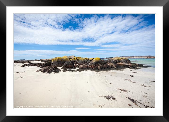 Fidden Beach Isle of Mull Framed Mounted Print by Heidi Stewart