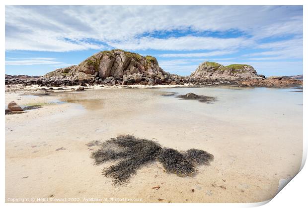 Fidden Beach Isle of Mull Print by Heidi Stewart