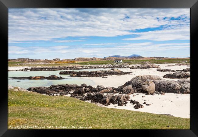 Fidden Beach Isle of Mull Framed Print by Heidi Stewart