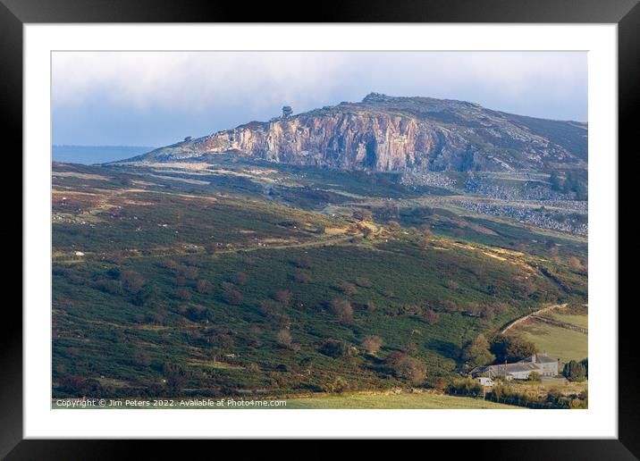 Old quarry on Stowes Hill Bodmin Moor Cornwall Framed Mounted Print by Jim Peters