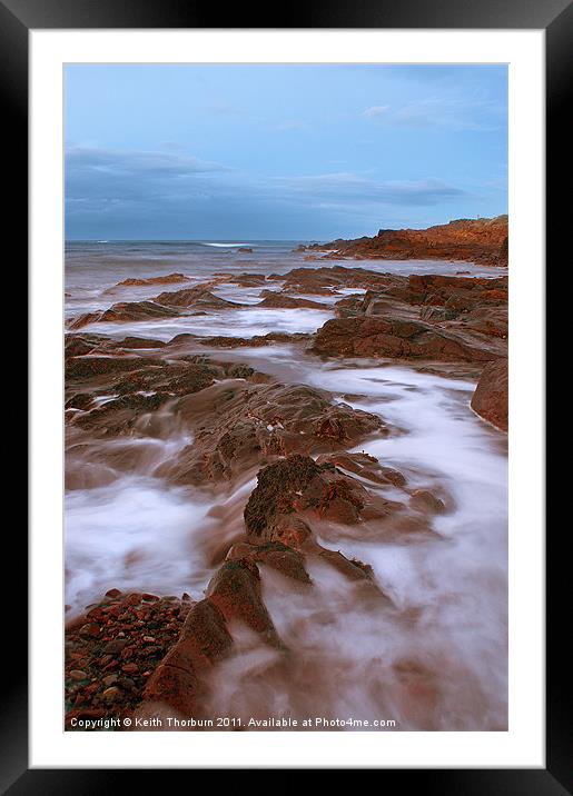 Brown Rock Coast Framed Mounted Print by Keith Thorburn EFIAP/b
