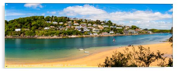 Majestic Salcombe Estuary Acrylic by Paul F Prestidge