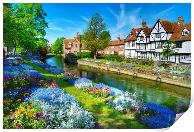 Canterbury Westgate Park Gardens  Print by Alison Chambers