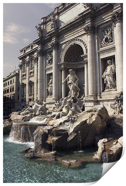 Fontana Di Trevi Print by Darren Burroughs