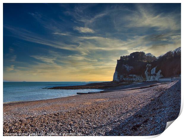 Sunset at St. Margarets Bay Print by Mike Hardy