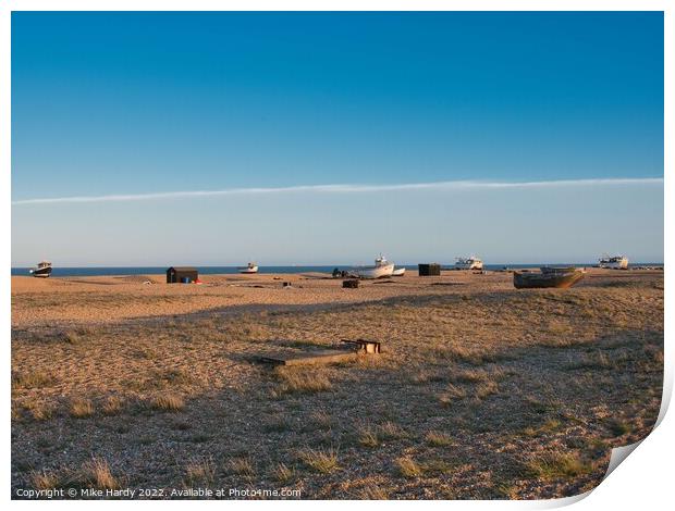 Wild plains of Dungeness Print by Mike Hardy