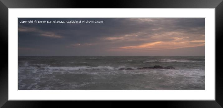  Sunrise at Peveril Point, Swanage Framed Mounted Print by Derek Daniel