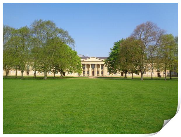 Majestic Downing College in Cambridge Print by Simon Hill