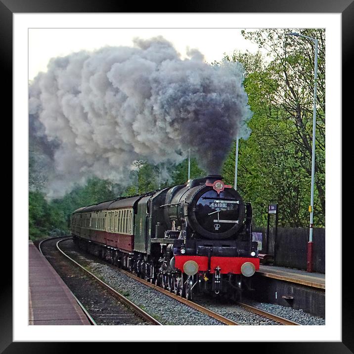 The power of Royal Scot. Framed Mounted Print by David Birchall