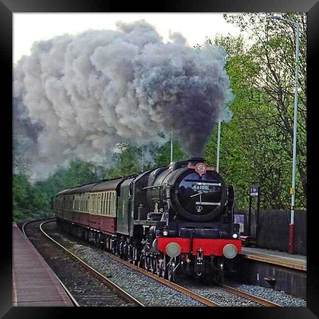 The power of Royal Scot. Framed Print by David Birchall