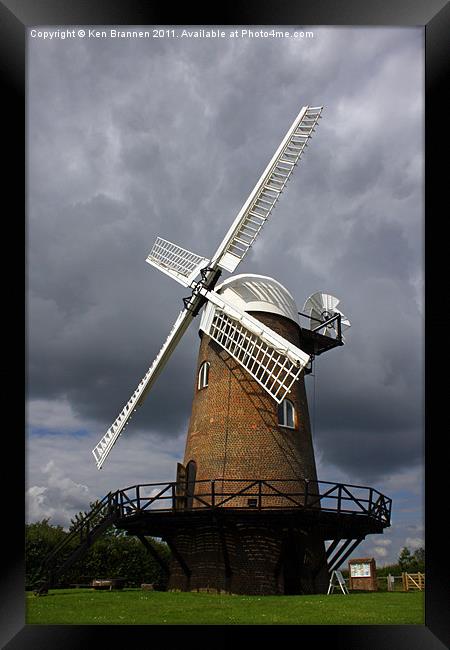 Wilton Windmill Framed Print by Oxon Images