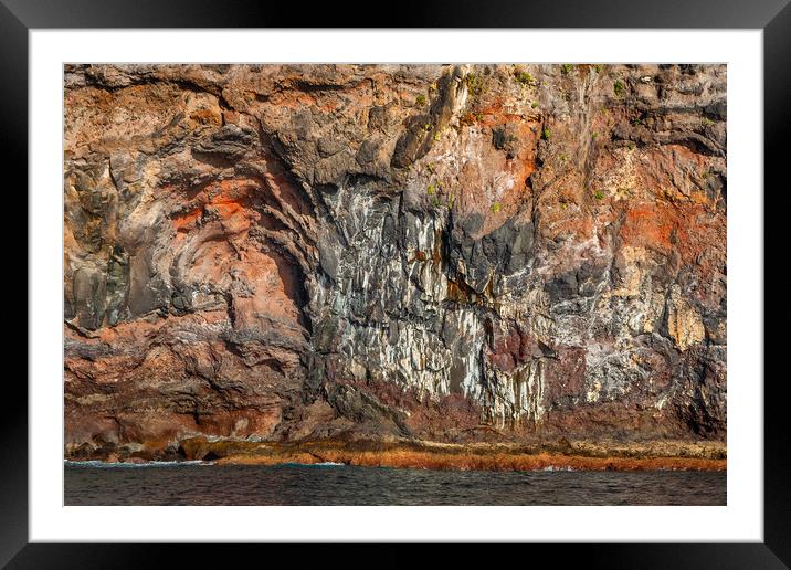 Scenic Cliff Rock At The Atlantic Ocean Framed Mounted Print by Artur Bogacki