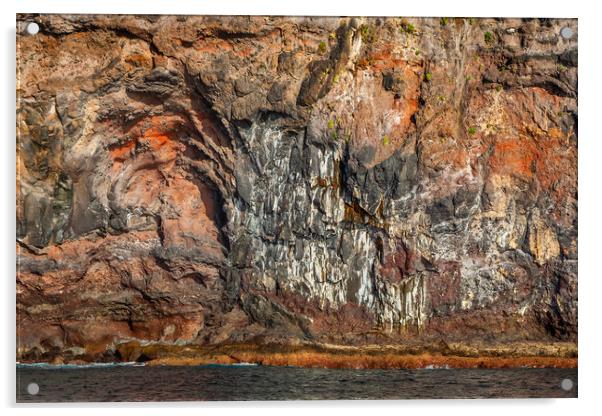 Scenic Cliff Rock At The Atlantic Ocean Acrylic by Artur Bogacki