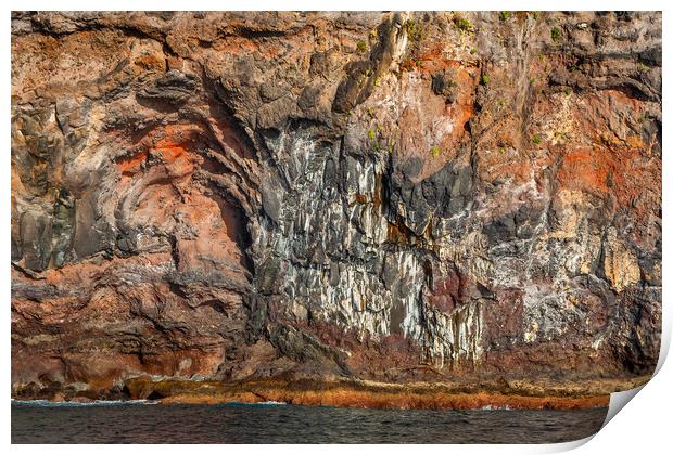 Scenic Cliff Rock At The Atlantic Ocean Print by Artur Bogacki