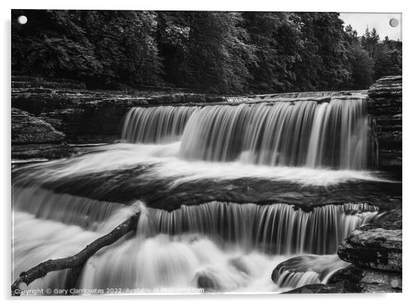 Lower Falls at Aysgarth Acrylic by Gary Clarricoates