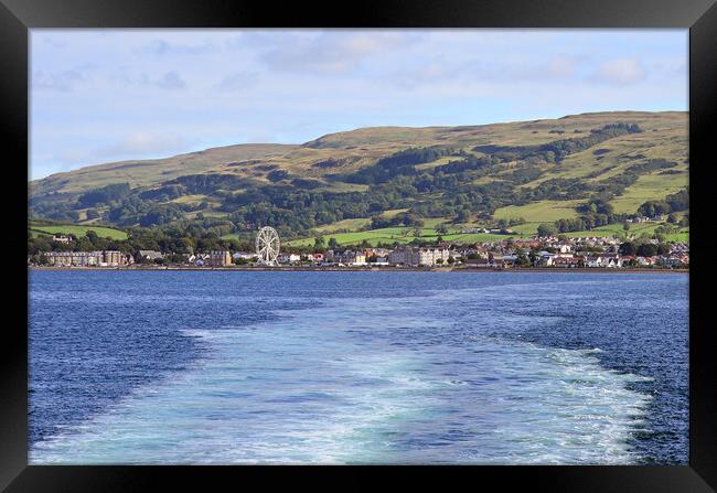 Largs and ferris wheel Framed Print by Allan Durward Photography