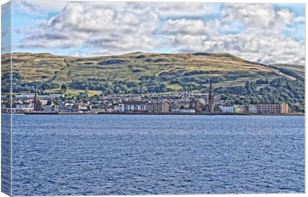 Largs on the firth of Clyde Canvas Print by Allan Durward Photography