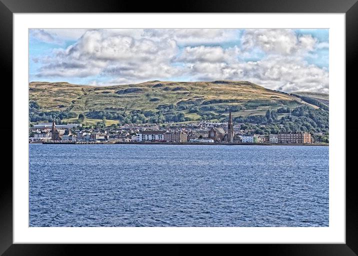 Largs on the firth of Clyde Framed Mounted Print by Allan Durward Photography