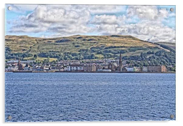Largs on the firth of Clyde Acrylic by Allan Durward Photography