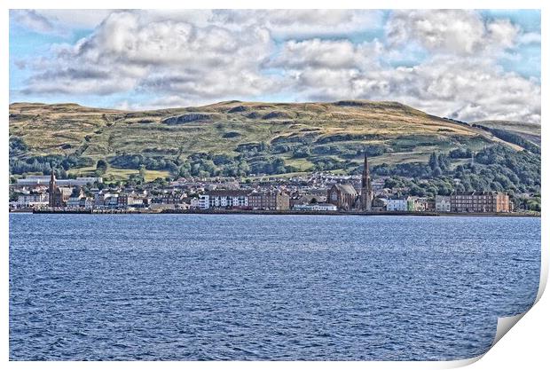 Largs on the firth of Clyde Print by Allan Durward Photography