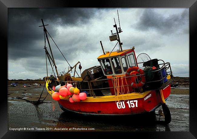 Fishing Boat 1 Framed Print by Keith Towers Canvases & Prints