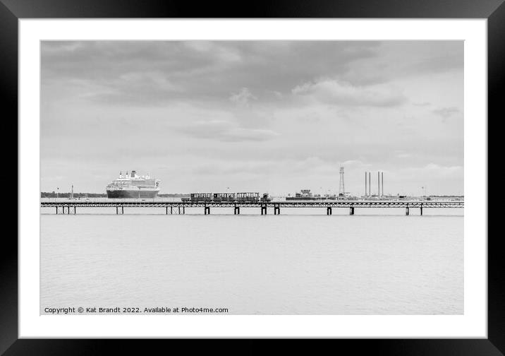 Hythe Pier, Port of Southampton  Framed Mounted Print by KB Photo