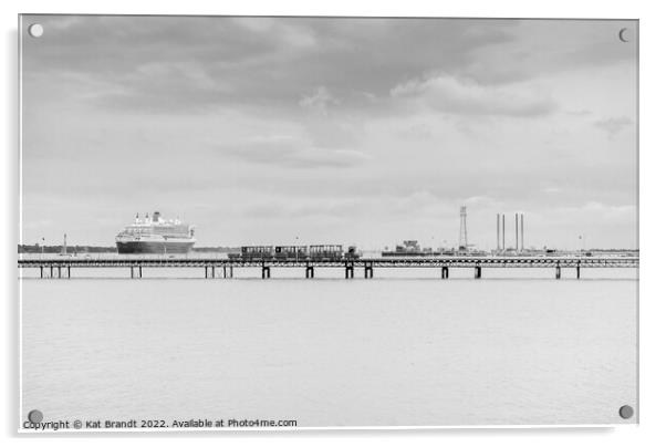 Hythe Pier, Port of Southampton  Acrylic by KB Photo