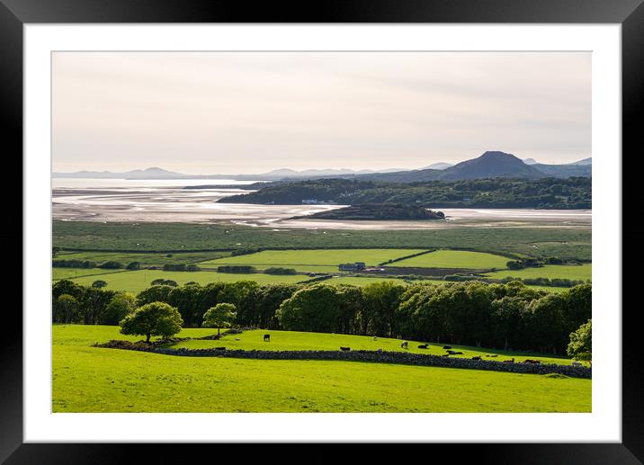 Dwyryd estuary from Llandecwyn, North Wales Framed Mounted Print by Andrew Kearton