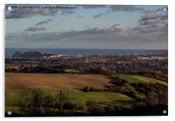 Scarborough Castle: A Historic View Acrylic by Ron Ella