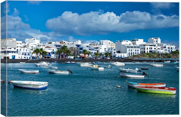 El Charco Arrecife Canvas Print by Joyce Storey