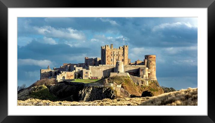 Bamburgh Castle Framed Mounted Print by Craig Yates