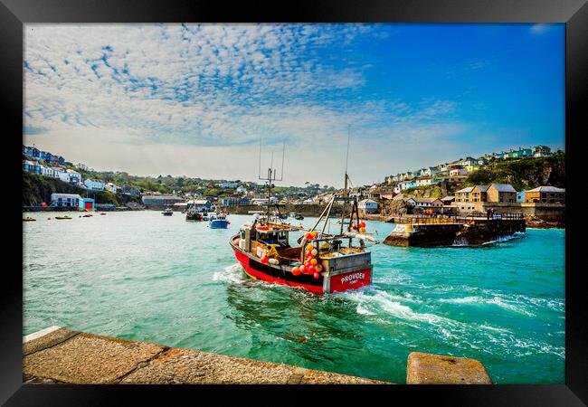 Mevagissey, Outer Harbour, Cornwall, Framed Print by Maggie McCall
