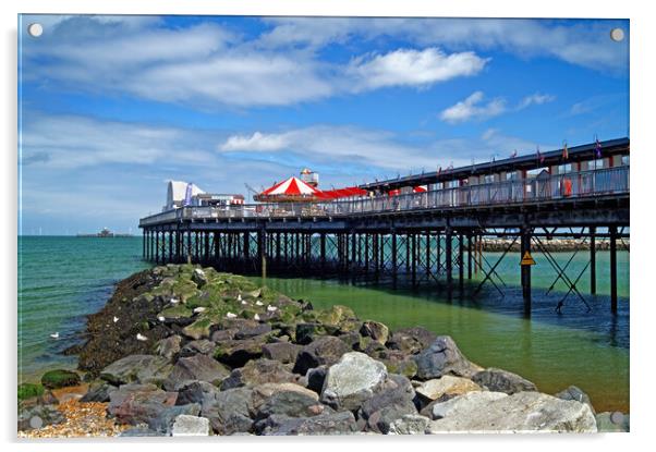 Herne Bay Piers, Kent Acrylic by Darren Galpin