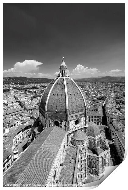 The Duomo, Florence, Tuscany, Italy Print by Justin Foulkes